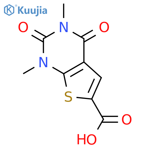 1,3-dimethyl-2,4-dioxo-1H,2H,3H,4H-thieno2,3-dpyrimidine-6-carboxylic acid structure