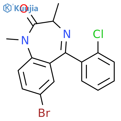 2H-1,4-Benzodiazepin-2-one,7-bromo-5-(2-chlorophenyl)-1,3-dihydro-1,3-dimethyl- structure
