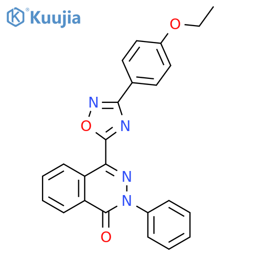 4-[3-(4-ethoxyphenyl)-1,2,4-oxadiazol-5-yl]-2-phenyl-1,2-dihydrophthalazin-1-one structure
