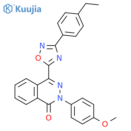 4-[3-(4-ethylphenyl)-1,2,4-oxadiazol-5-yl]-2-(4-methoxyphenyl)-1,2-dihydrophthalazin-1-one structure