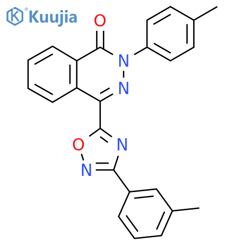 2-(4-methylphenyl)-4-[3-(3-methylphenyl)-1,2,4-oxadiazol-5-yl]-1,2-dihydrophthalazin-1-one structure