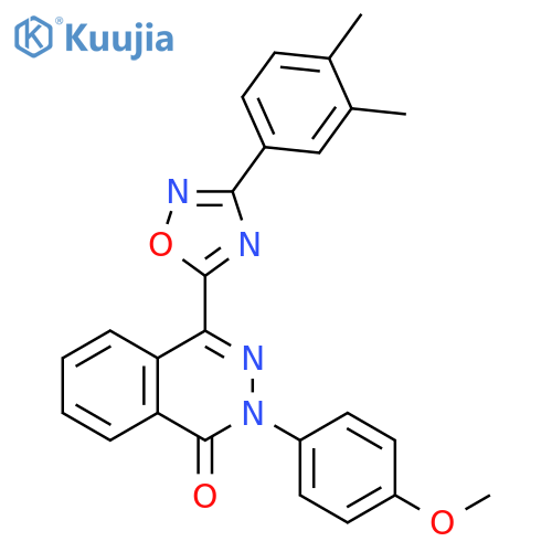 4-[3-(3,4-dimethylphenyl)-1,2,4-oxadiazol-5-yl]-2-(4-methoxyphenyl)-1,2-dihydrophthalazin-1-one structure