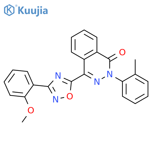 4-[3-(2-methoxyphenyl)-1,2,4-oxadiazol-5-yl]-2-(2-methylphenyl)-1,2-dihydrophthalazin-1-one structure