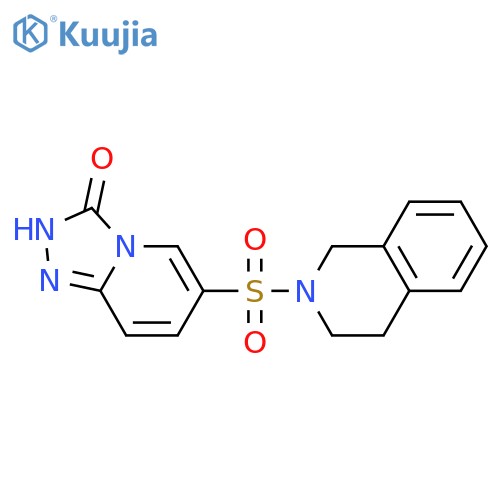 6-(3,4-dihydroisoquinolin-2(1H)-ylsulfonyl)[1,2,4]triazolo[4,3-a]pyridin-3(2H)-one structure
