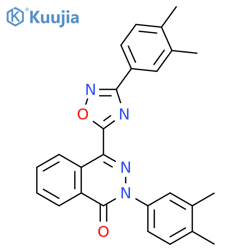 2-(3,4-dimethylphenyl)-4-[3-(3,4-dimethylphenyl)-1,2,4-oxadiazol-5-yl]-1,2-dihydrophthalazin-1-one structure
