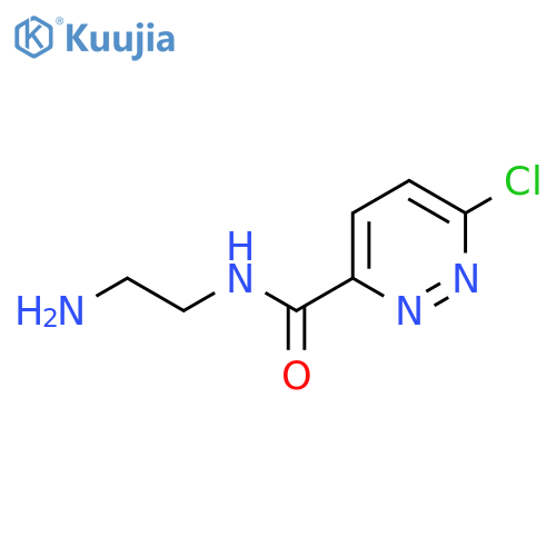 N-(2-aminoethyl)-6-chloropyridazine-3-carboxamide structure