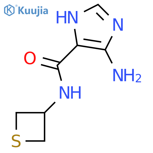 1H-Imidazole-4-carboxamide, 5-amino-N-3-thietanyl- structure