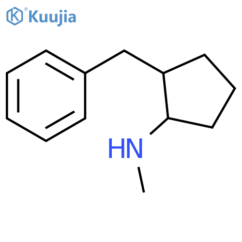 2-benzyl-N-methylcyclopentan-1-amine structure