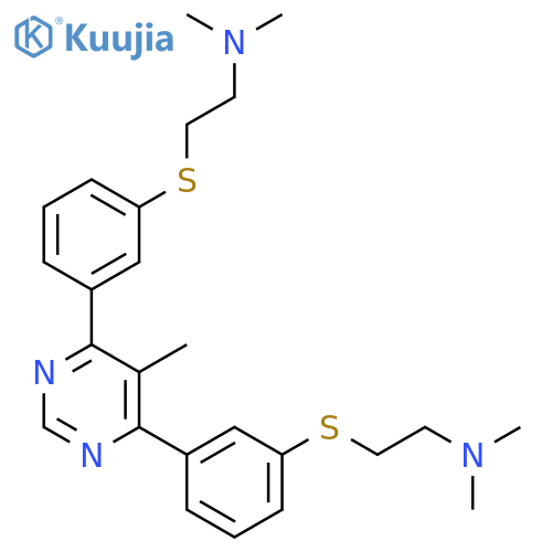 Ethanamine,2,2'-[(5-methyl-4,6-pyrimidinediyl)bis(3,1-phenylenethio)]bis[N,N-dimethyl-(9CI) structure