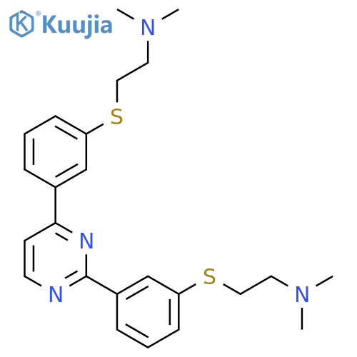 Ethanamine,2,2'-[2,4-pyrimidinediylbis(3,1-phenylenethio)]bis[N,N-dimethyl- (9CI) structure