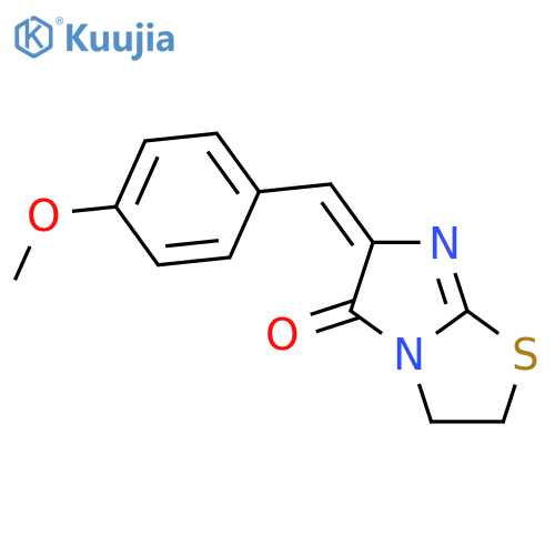 Imidazo[2,1-b]thiazol-5(6H)-one,2,3-dihydro-6-[(4-methoxyphenyl)methylene]- structure