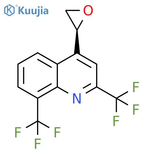 (S)-4-(oxiran-2-yl)-2,8-bis(trifluoromethyl)quinoline structure