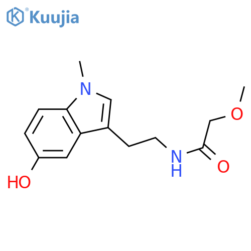 N-[2-(5-hydroxy-1-methyl-1H-indol-3-yl)ethyl]-2-methoxyacetamide structure