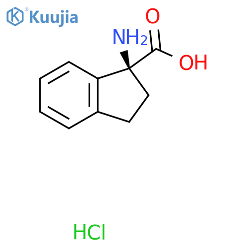 (S)-1-Amino-2,3-dihydro-1H-indene-1-carboxylic acid hydrochloride structure