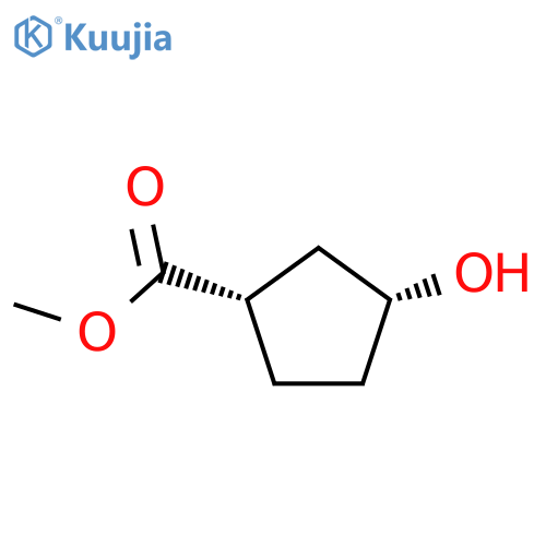 methyl (1S,3R)-3-hydroxycyclopentanecarboxylate structure