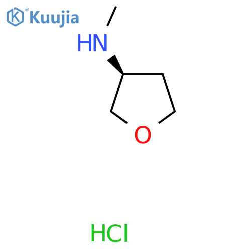 (3S)-N-methyloxolan-3-amine hydrochloride structure