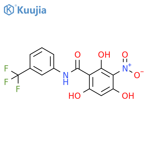 Benzamide, 2,4,6-trihydroxy-3-nitro-N-[3-(trifluoromethyl)phenyl]- structure