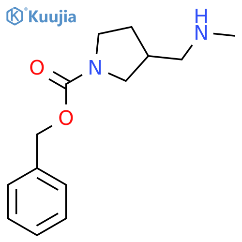 Benzyl 3-((methylamino)methyl)pyrrolidine-1-carboxylate structure