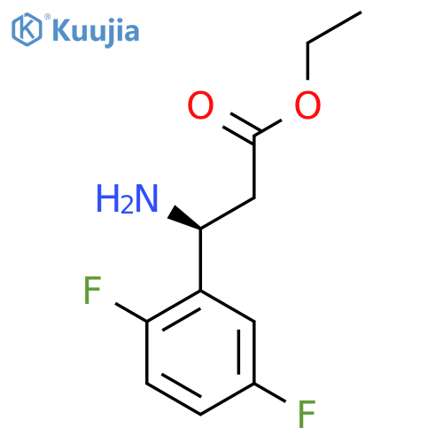 ethyl (3S)-3-amino-3-(2,5-difluorophenyl)propanoate structure
