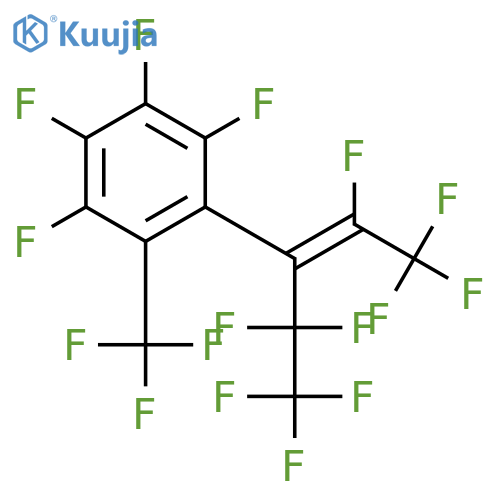 Benzene,1,2,3,4-tetrafluoro-5-[2,3,3,3-tetrafluoro-1-(1,1,2,2,2-pentafluoroethyl)-1-propen-1-yl]-6-(trifluoromethyl)- structure