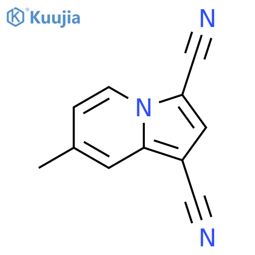 7-methyl-1,3-Indolizinedicarbonitrile structure