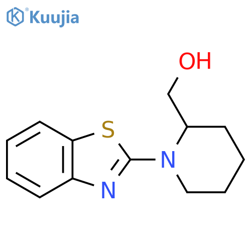 (1-(Benzo[d]thiazol-2-yl)piperidin-2-yl)methanol structure