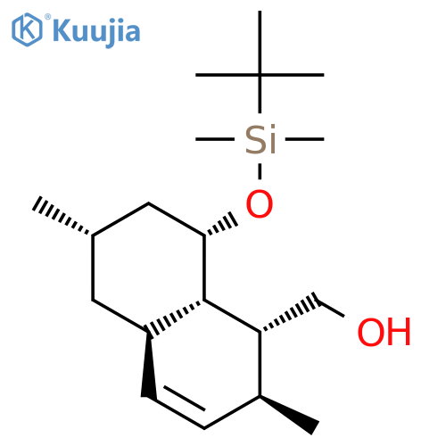 (1R,2S,4aR,6S,8S,8aS)-8-((tert-butyldimethylsilyl)oxy)-2,6-dimethyl-1-(hydroxymethyl)-1,2,4a,5,6,7,8,8a-octahydronaphthalene structure