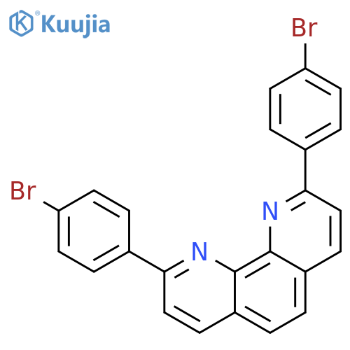 1,10-Phenanthroline, 2,9-bis(4-bromophenyl)- structure