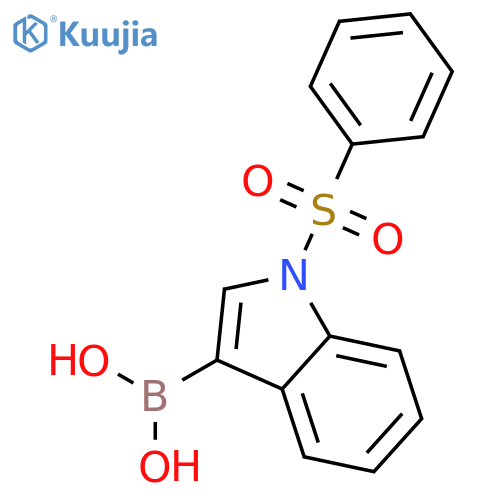 1-(phenylsulfonyl)-3-indoleboronic acid structure