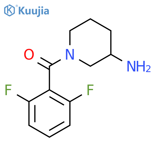 (3-Aminopiperidin-1-yl)(2,6-difluorophenyl)methanone structure
