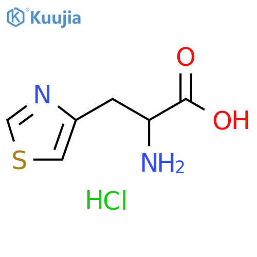 (S)-2-amino-3-(thiazol-4-yl)propanoic acid dihydrochloride structure