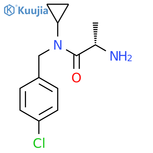 (S)-2-Amino-N-(4-chloro-benzyl)-N-cyclopropyl-propionamide structure