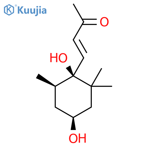 3-Buten-2-one,4-[(1S,4S,6R)-1,4-dihydroxy-2,2,6-trimethylcyclohexyl]-, (3E)- structure
