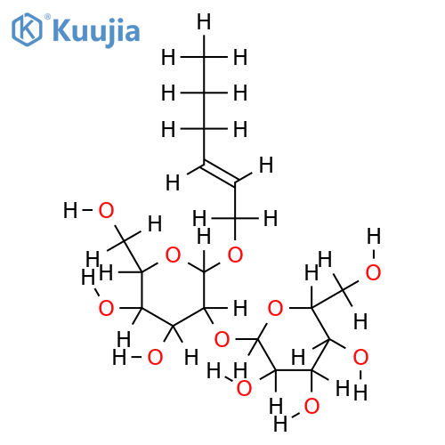 (E)-2-hexenyl beta-D-sophoriside structure