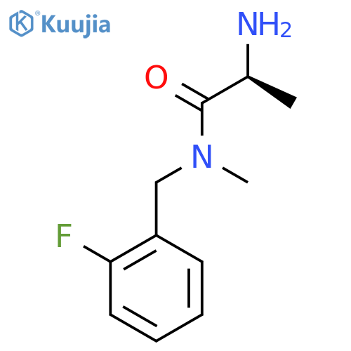 (S)-2-Amino-N-(2-fluoro-benzyl)-N-methyl-propionamide structure