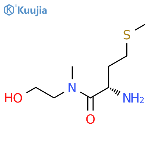 (2S)-2-Amino-N-(2-hydroxyethyl)-N-methyl-4-(methylsulfanyl)butanamide structure