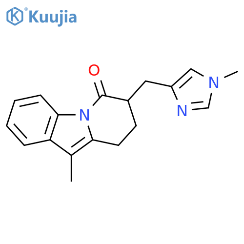 Pyrido[1,2-a]indol-6(7H)-one,8,9-dihydro-10-methyl-7-[(1-methyl-1H-imidazol-4-yl)methyl]- structure