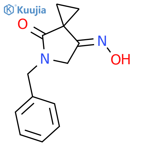 5-(phenylmethyl)-5-Azaspiro2.4heptane-4,7-dione 7-oxime structure