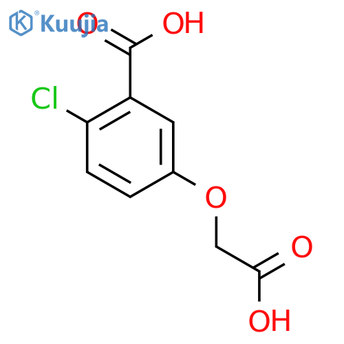 5-(carboxymethoxy)-2-chlorobenzoic acid structure
