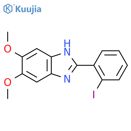 2-(2-iodophenyl)-5,6-dimethoxy-1H-1,3-benzodiazole structure