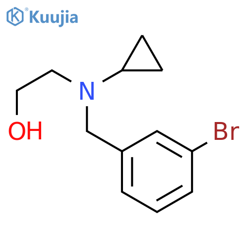 2-[(3-Bromo-benzyl)-cyclopropyl-amino]-ethanol structure