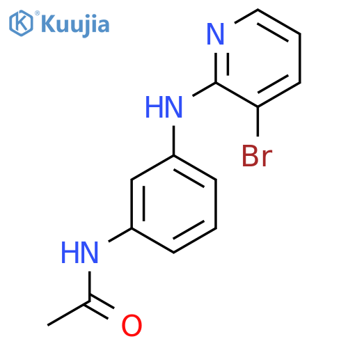 N-{3-(3-bromopyridin-2-yl)aminophenyl}acetamide structure