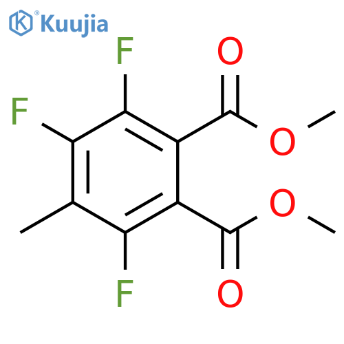 1,2-Benzenedicarboxylic acid, 3,4,6-trifluoro-5-methyl-, dimethyl ester structure