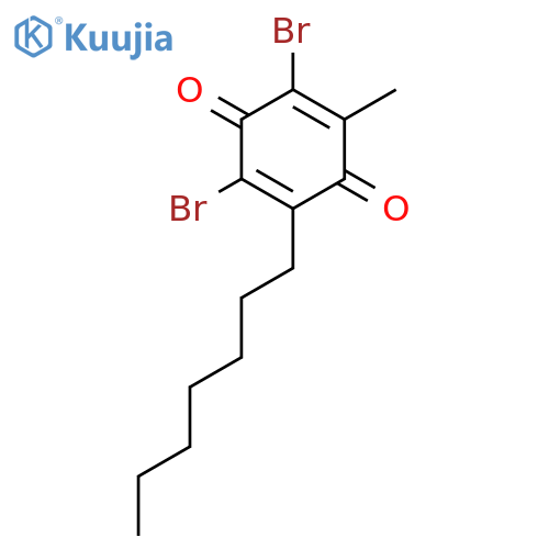 2,5-Cyclohexadiene-1,4-dione, 2,6-dibromo-3-heptyl-5-methyl- structure