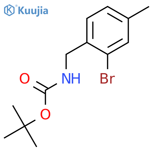 tert-butyl N-(2-bromo-4-methylphenyl)methylcarbamate structure