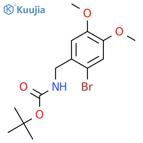 tert-butyl N-(2-bromo-4,5-dimethoxyphenyl)methylcarbamate structure