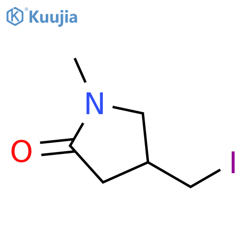 4-(iodomethyl)-1-methyl-pyrrolidin-2-one structure