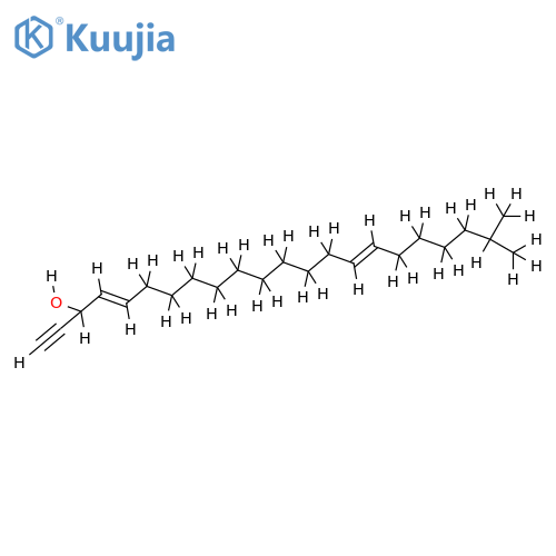 3-hydroxy-21-methyldocosa-4(E),15(E)-dien-1-yne structure
