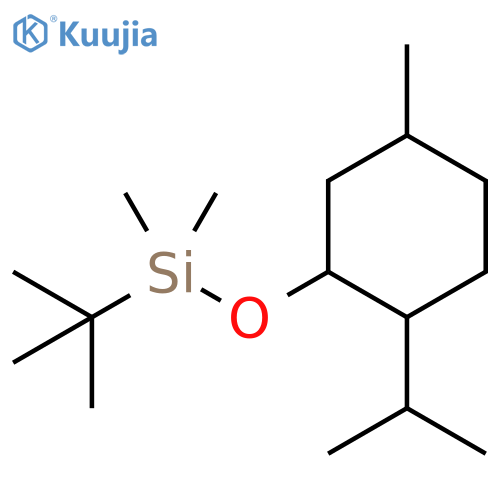 Silane,(1,1-dimethylethyl)dimethyl[[5-methyl-2-(1-methylethyl)cyclohexyl]oxy]- structure