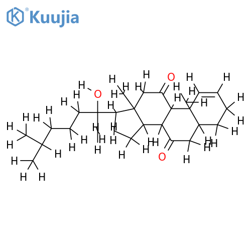 5beta-cholest-1-ene-20-hydroxy-7,11-dione structure